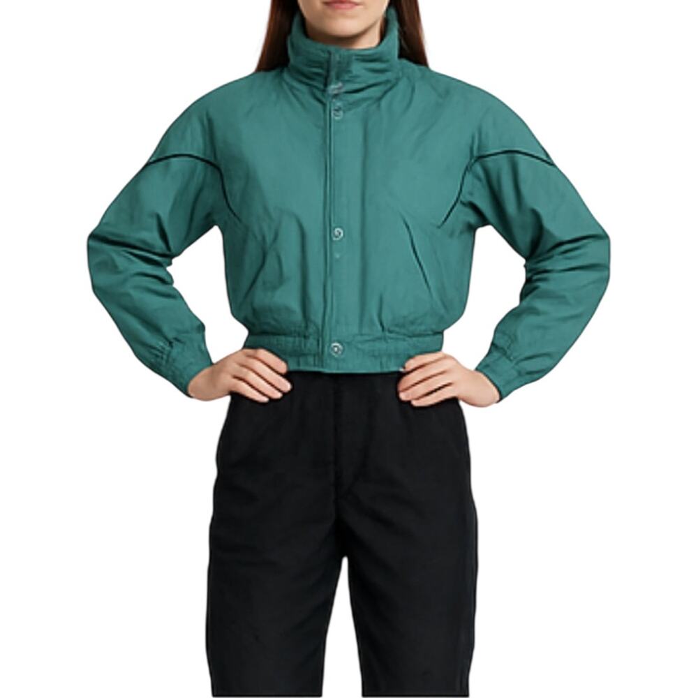 Vintage Rawik Snowsuit Snow Bib Ski Snowboarding Pockets Green Black Small